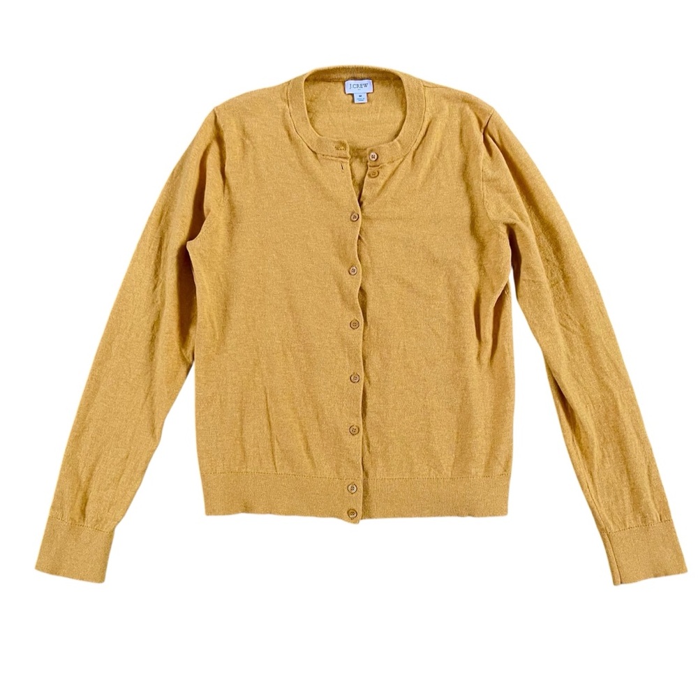 J. Crew Women’s Mustard Cardigan Sweater